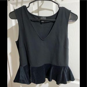 J Crew black peplum
